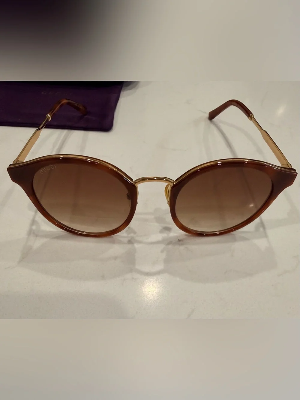 EUC – Gucci Women's Sunglasses - GG0850SK 004 – Havana Brown